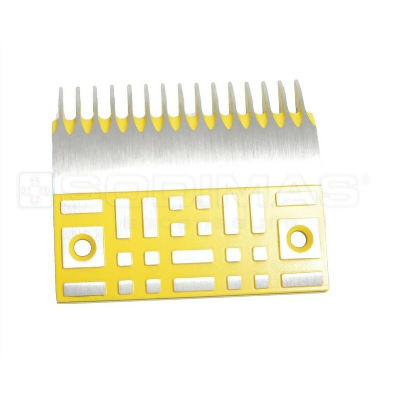 Peigne jaune 15 dents 128 mm pour RAC - RAT - RB- compatible