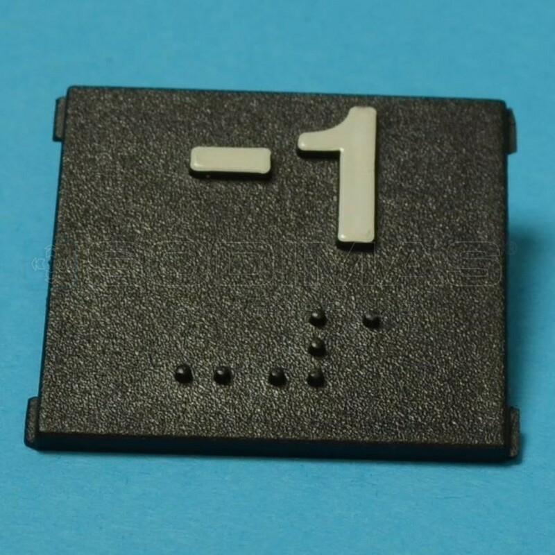 Insert gravé -1 + braille - modèle CFA
