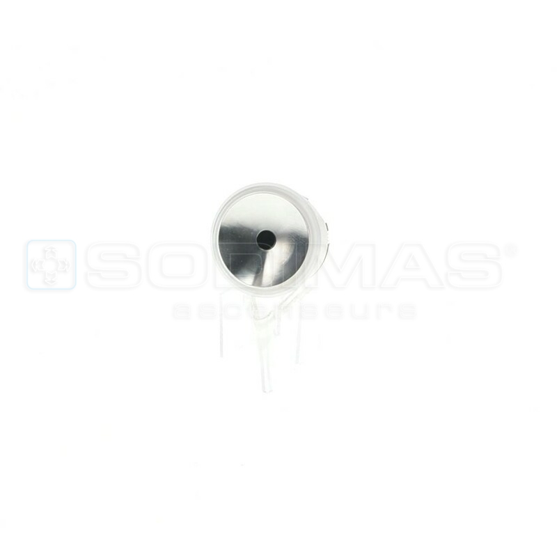 Bouton Touchless lumineux blanc inox brossé-MCS