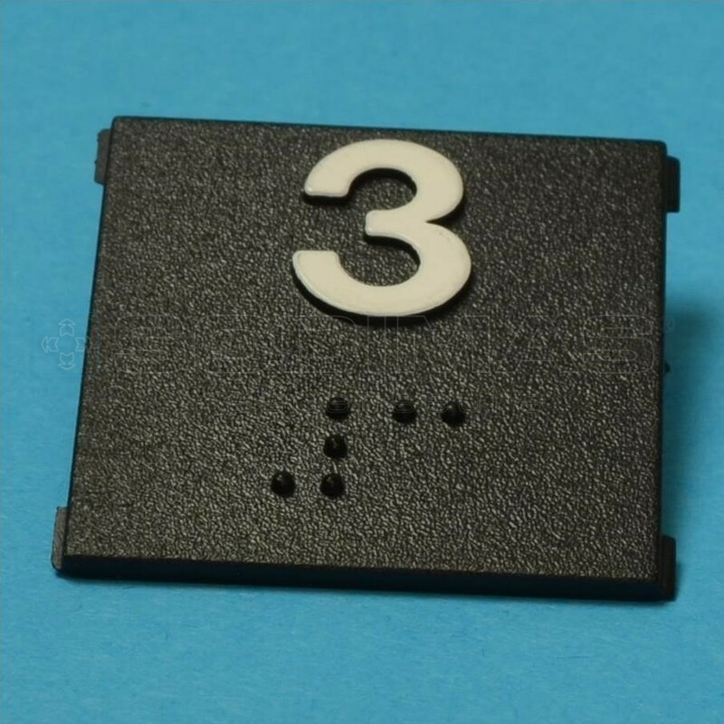 Insert gravé 3 + braille - modèle CFA