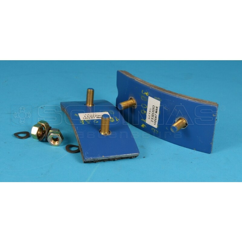 Jeu de 2 garnitures freins pour treuil 140 VAT