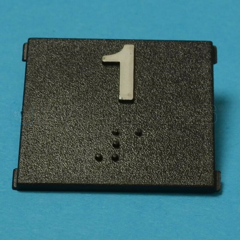 Insert gravé 1 + braille - modèle CFA