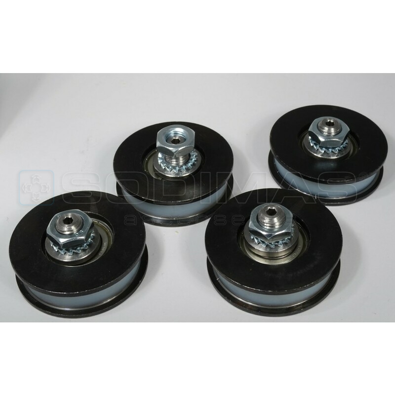 Kit 4 galets Ø 62/18 porte modèle 80