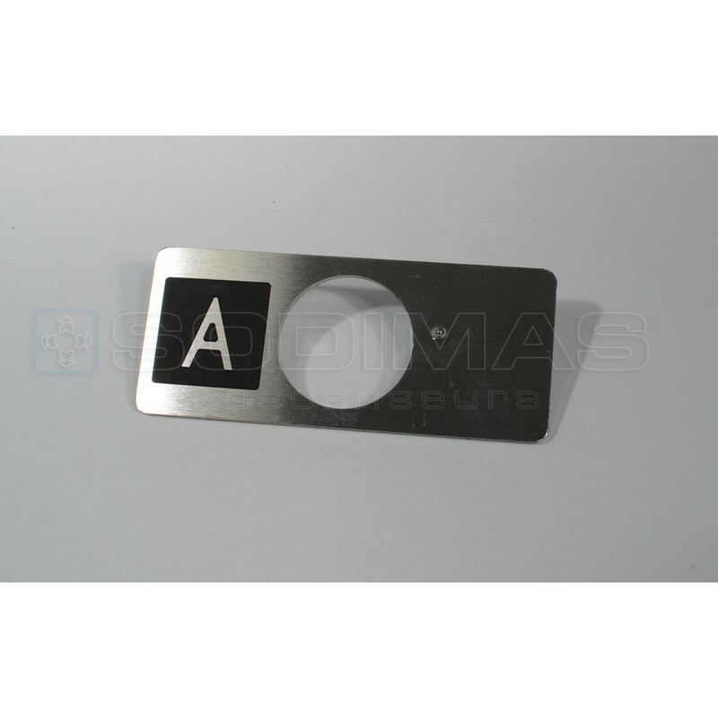 Chicklet antivandale gravée A à gauche + braille
