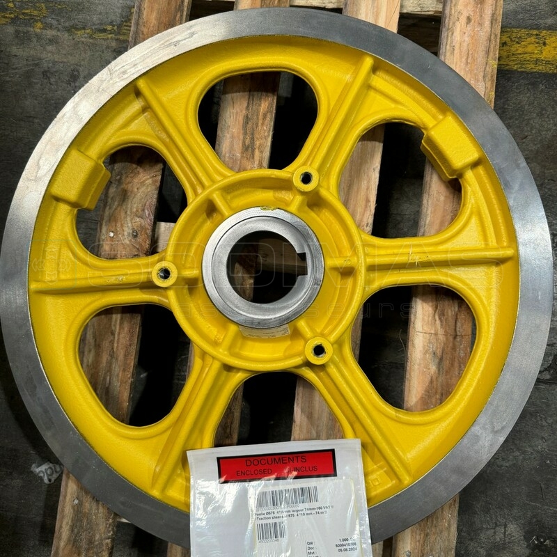 Poulie Ø 575 4 *10 mm largeur 74 mm -105°-160 VAT -compatible