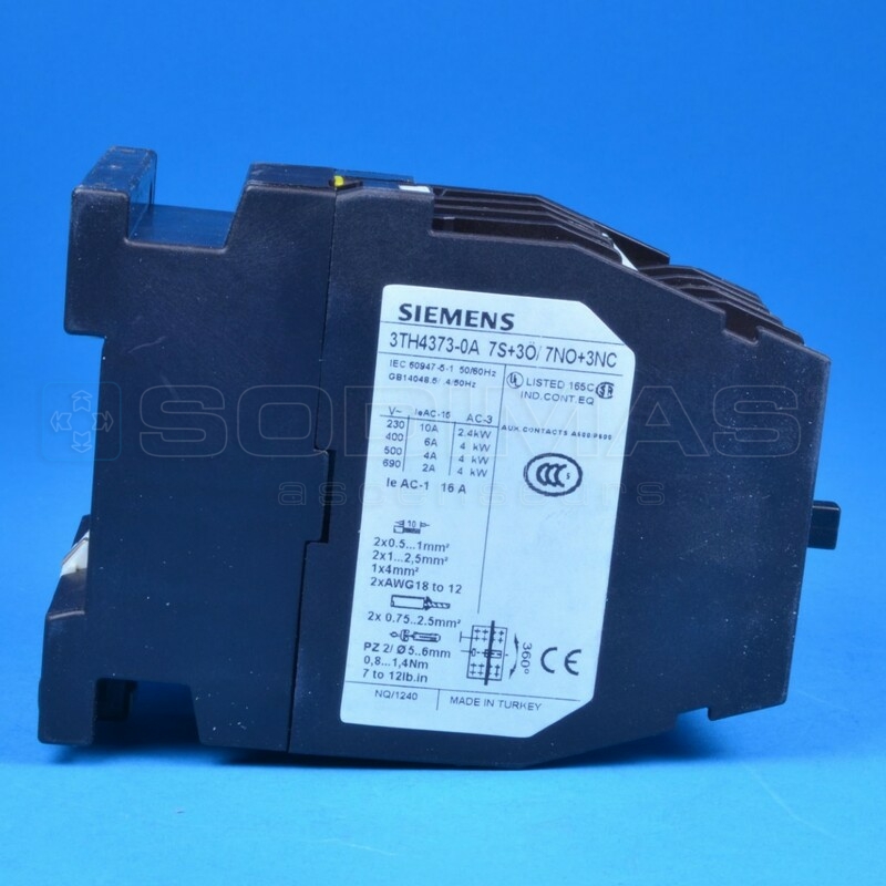 Relais Siemens 3TH43 - 110 VCA - 7NO/3NC 3TH4373 - AF0 -G0613AR731