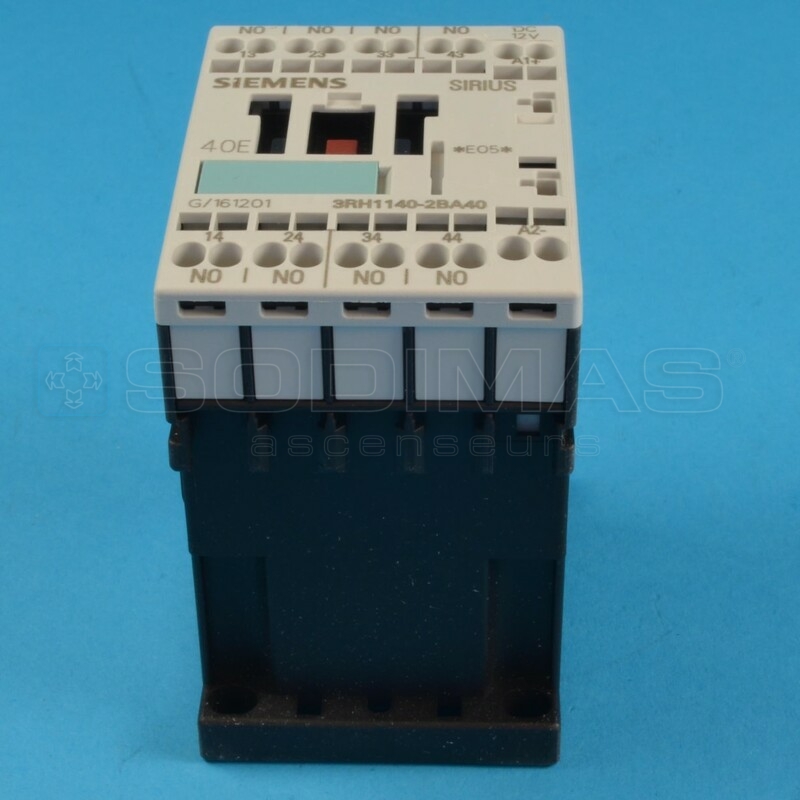 Relais Siemens 3RH11 12 VCC 4 NO - 3RH1140 - 2BA40