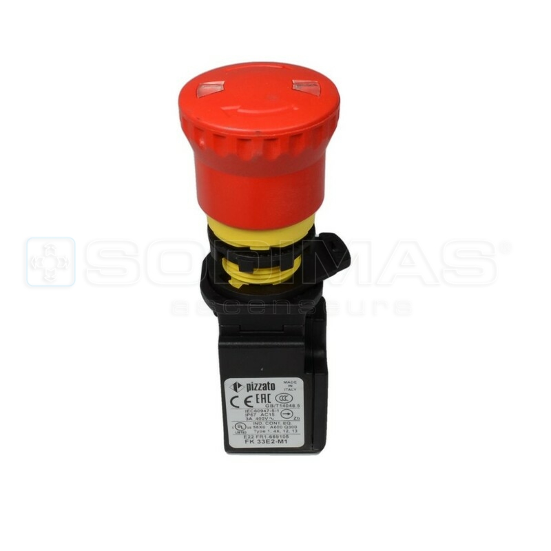 Bouton arret stop escalator -FK33E2-M1-Pizzato