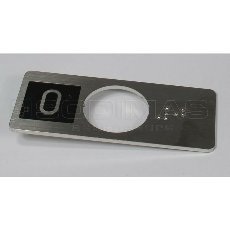 Chicklet antivandale gravée 0 à gauche + braille