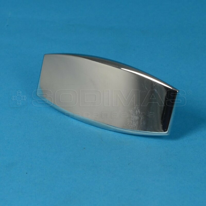 Chicklet chrome vierge sans trou pour gravure Otis 2000