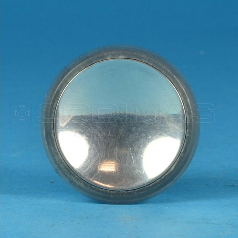Bouton chrome lumineux vert MCS 220