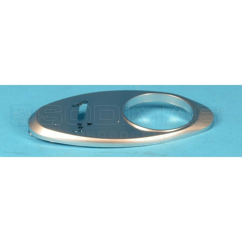 Chicklet ovale gravé 1 GeN2 avec braille Finition satin chromé