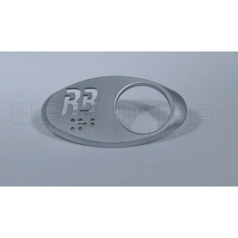 Chicklet ovale gravé RB + braille GEN2
