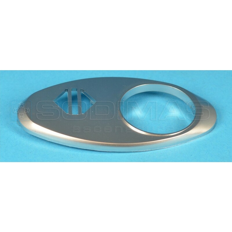 Chicklet ovale gravé réouverture GeN2 Finition satin chromé