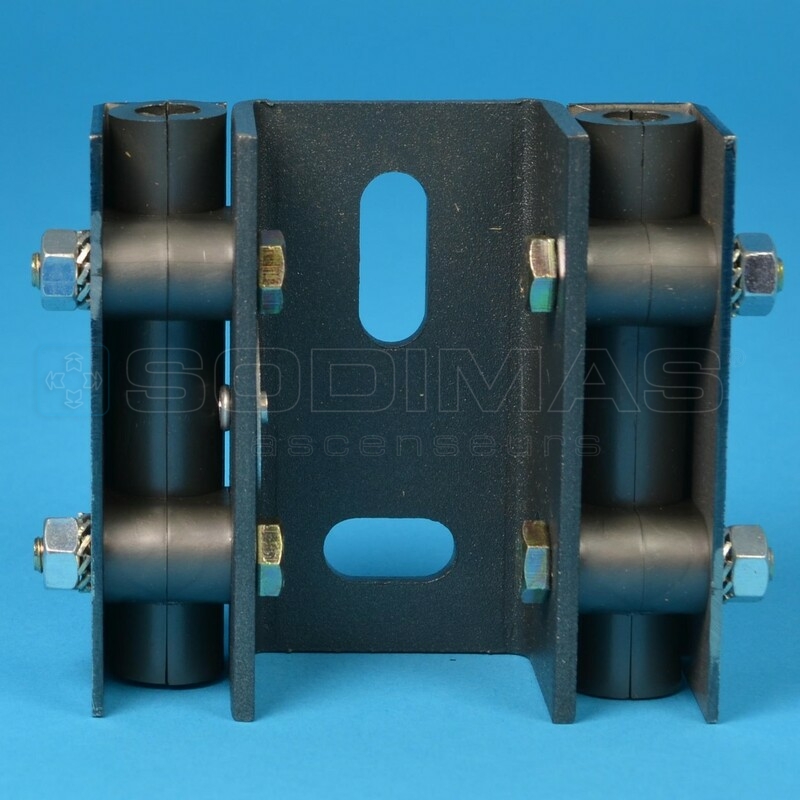 Coulisseau F0237DN1 fil guide avec garniture guide de 8 - entraxe 64 mm