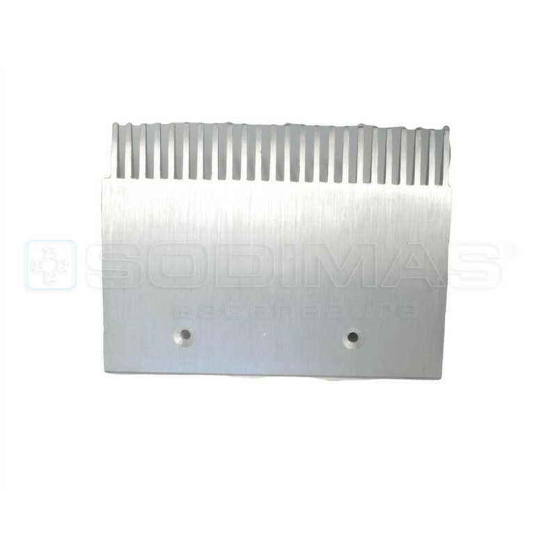Peigne aluminium 24 dents 203,18 mm pour travolator 606 NCT- GAA453BV1- milieu- compatible