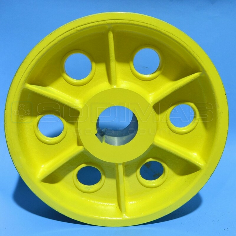 Poulie 11 VTR (9645H)/140 VAT (T..20002A) Ø 455 - 3 gorges de 10 - 105°-compatible