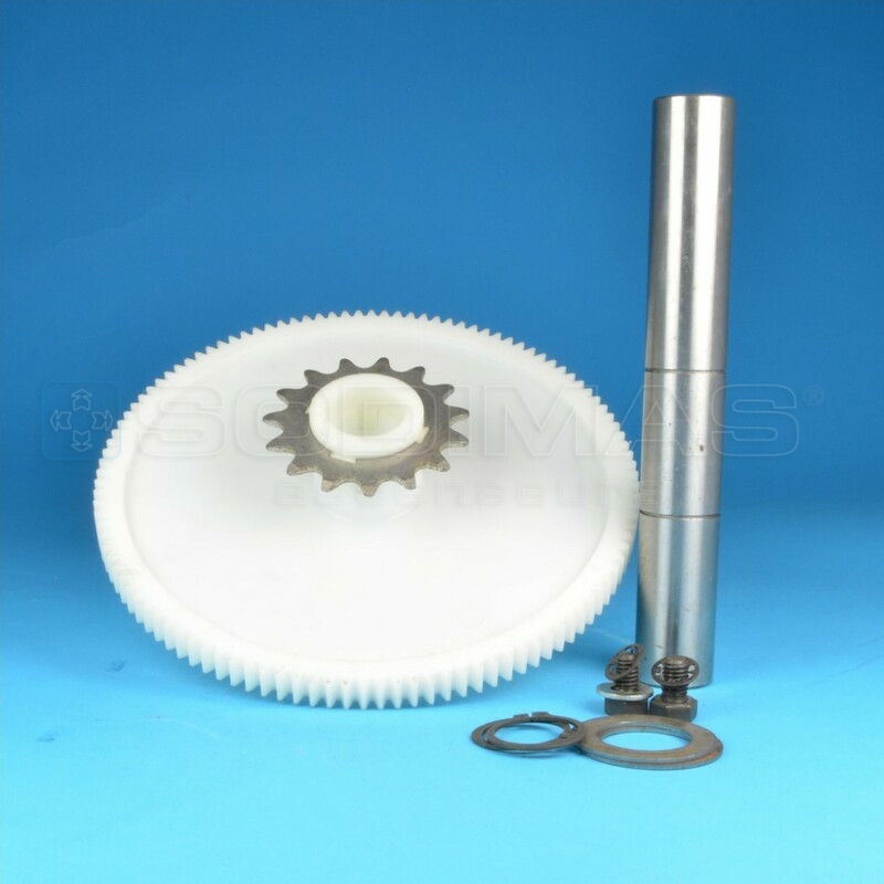Pignon plastique + axe sélecteur 7039