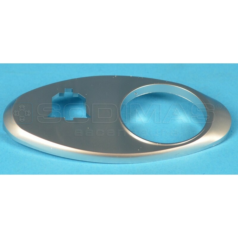 Chicklet ovale gravé cloche GeN2 Finition satin chromé
