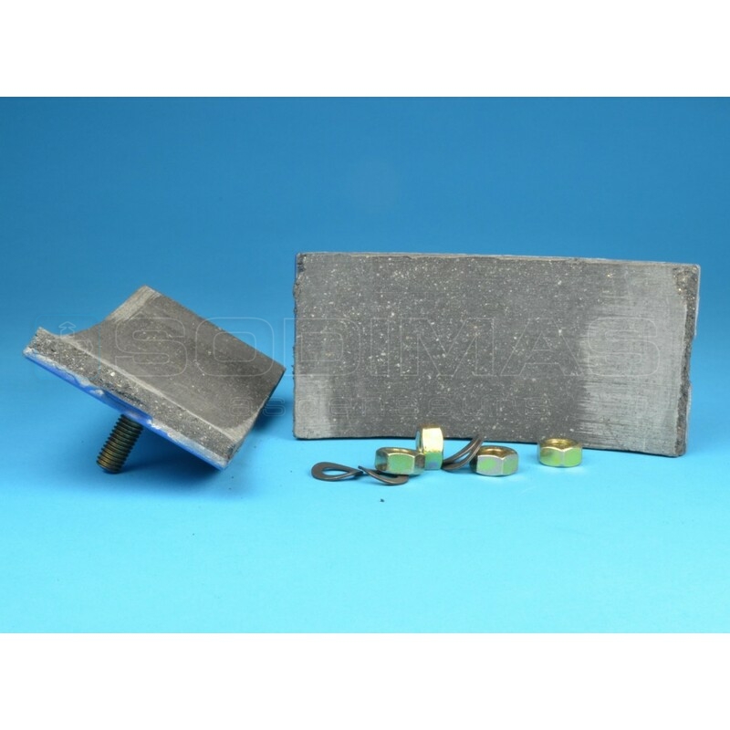 Jeu 2 garnitures frein 13 VTR - 160 VAT (électro-frein L 150 mm) T0C5048B2