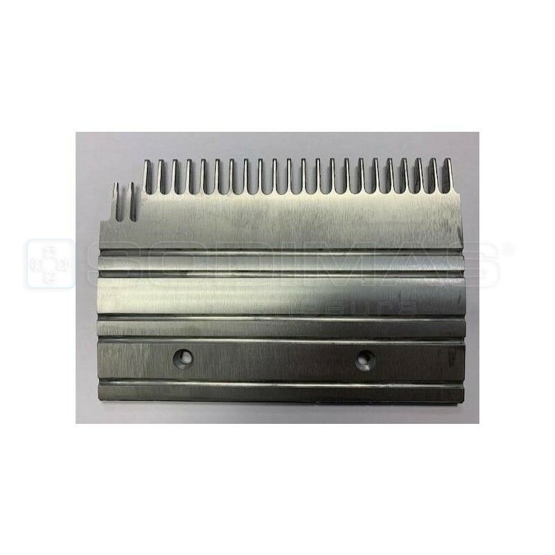 Peigne aluminium droit 24 dents L 206,391 mm pour marche avec insert- compatible