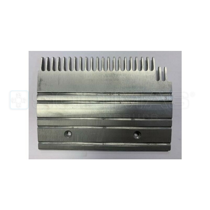 Peigne aluminium gauche 23 dents L 197,994 mm pour marche avec insert- compatible