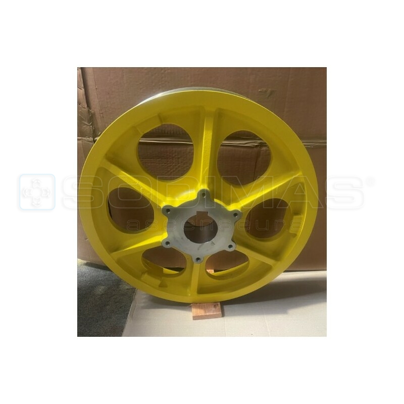 Poulie traction Ø 640 5 *13 mm- 90° -treuil 18ATF -compatible