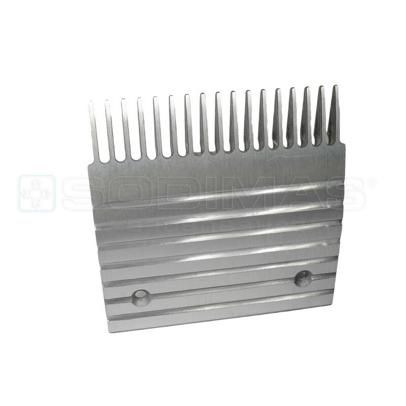 Peigne aluminium L 145.904 mm -17 dents pour escalator UB