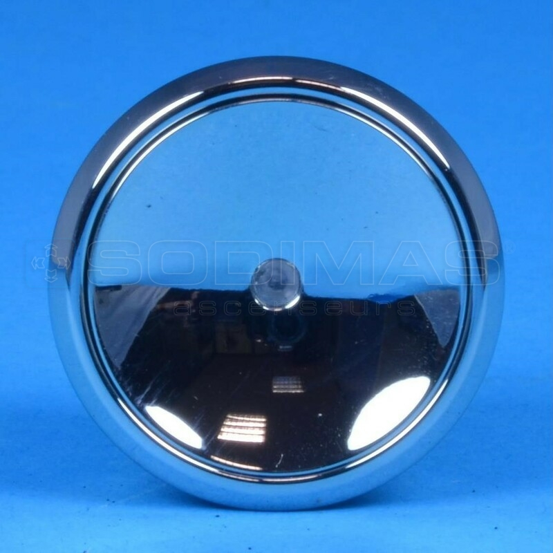 Bouton OTIS 2000 anti-vandale led vert MCS 220-inox poli