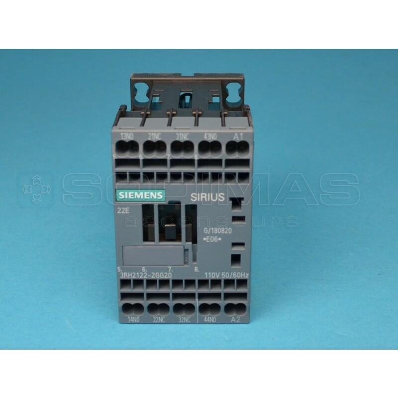 Contacteur Siemens 3RH2122 - 2GG20 - 110 VCA - 2NO-2NC Remplace 3RH1122 GAA613KL1