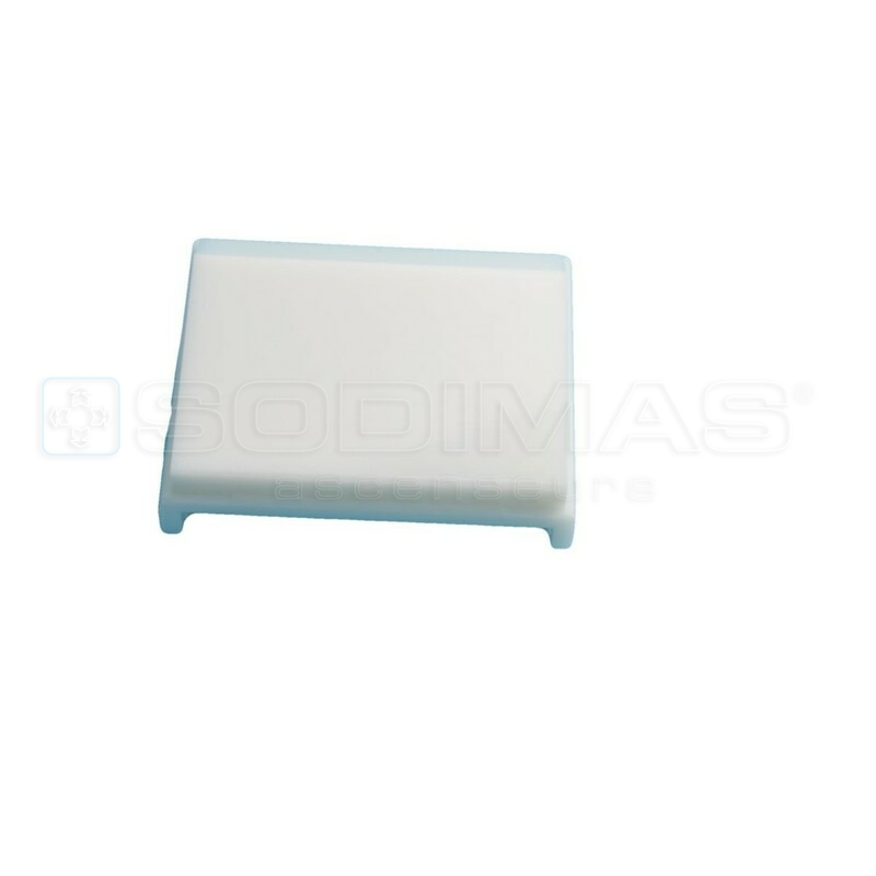 Touche blanche vierge pour bouton court LM