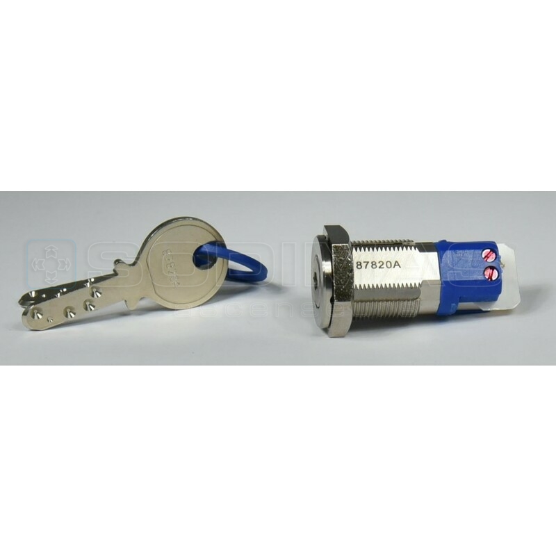 Contact à clé MINI-KABA impulsion avec 2 clès 87820A -compatible
