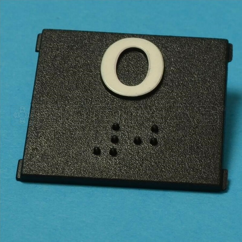 Insert gravé 0 + braille - modèle CFA
