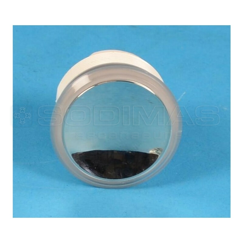 Bouton OTIS 2000 inox poli lumineux rouge - Manoeuvre NE300