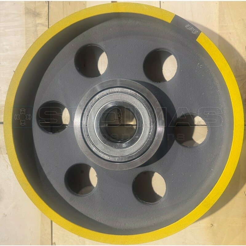 Poulie deflexion Ø400 5*10 mm -axe Ø 60mm