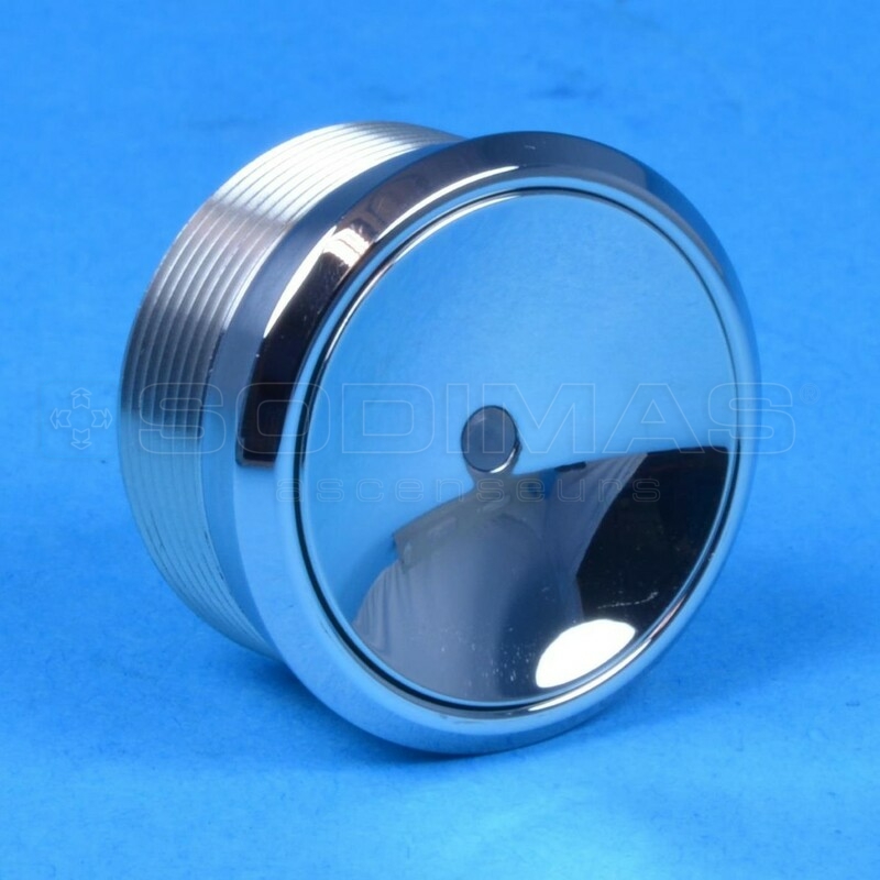 Bouton OTIS 2000 anti-vandale led rouge MCS 220-inox poli