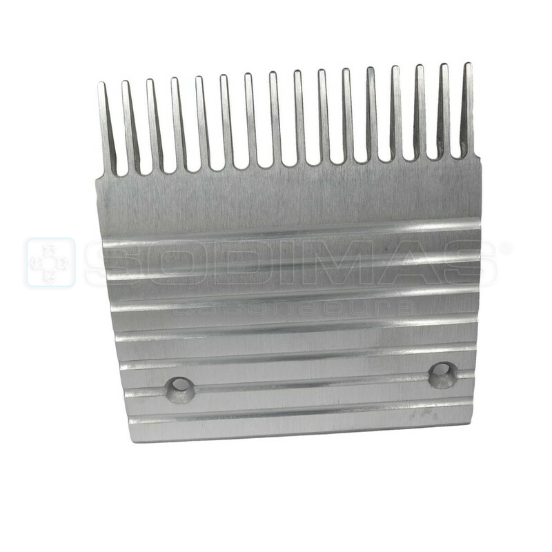Peigne aluminium L 136.479 mm -16 dents pour escalator UB