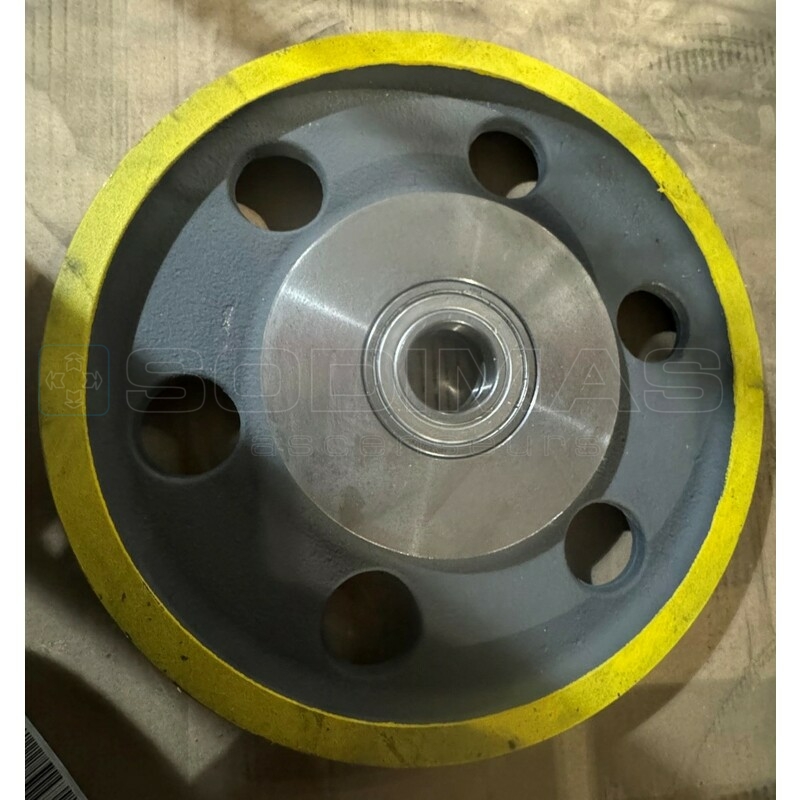 Poulie déflexion Ø 320 3 gorges de 8 -axe 40 mm -compatible