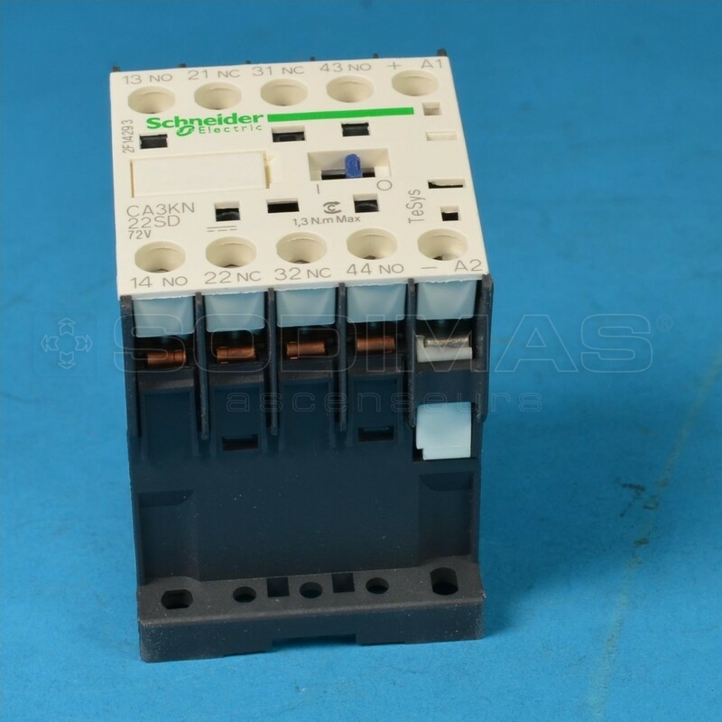Contacteur auxiliaire 2NO2NC (22Z)-80VDC - compatible