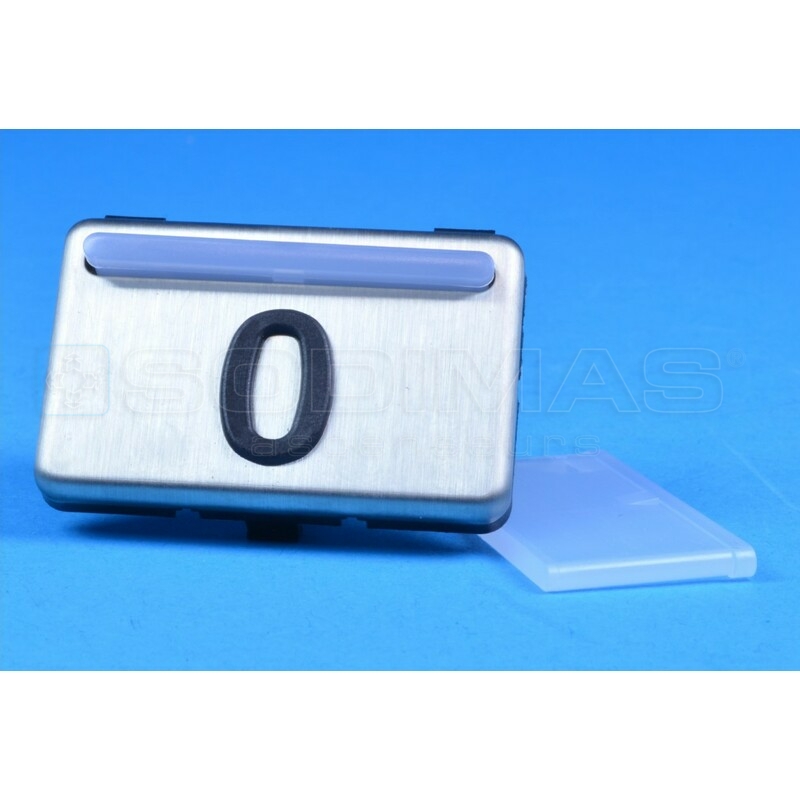 Touche inox gravée 0 - Eurolift
