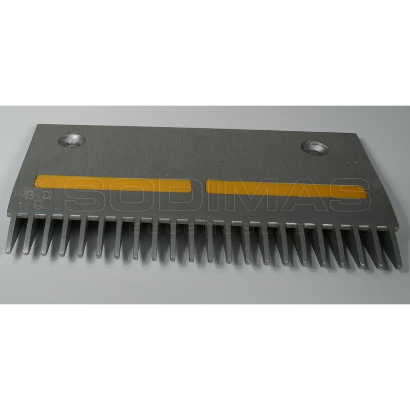 Peigne aluminium 107/199 avec inserts jaunes -compatible 9300-9500-SWE…22 dents