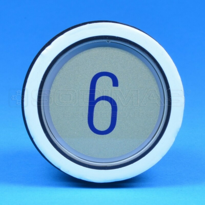 Bouton type D2 gravé 6 + câble - compatible