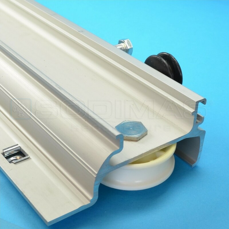 Chariot lent équipé palière droit QKS11 PL 800 ouverture vers la gauche vue du palier Porte T82/T11 - compatible