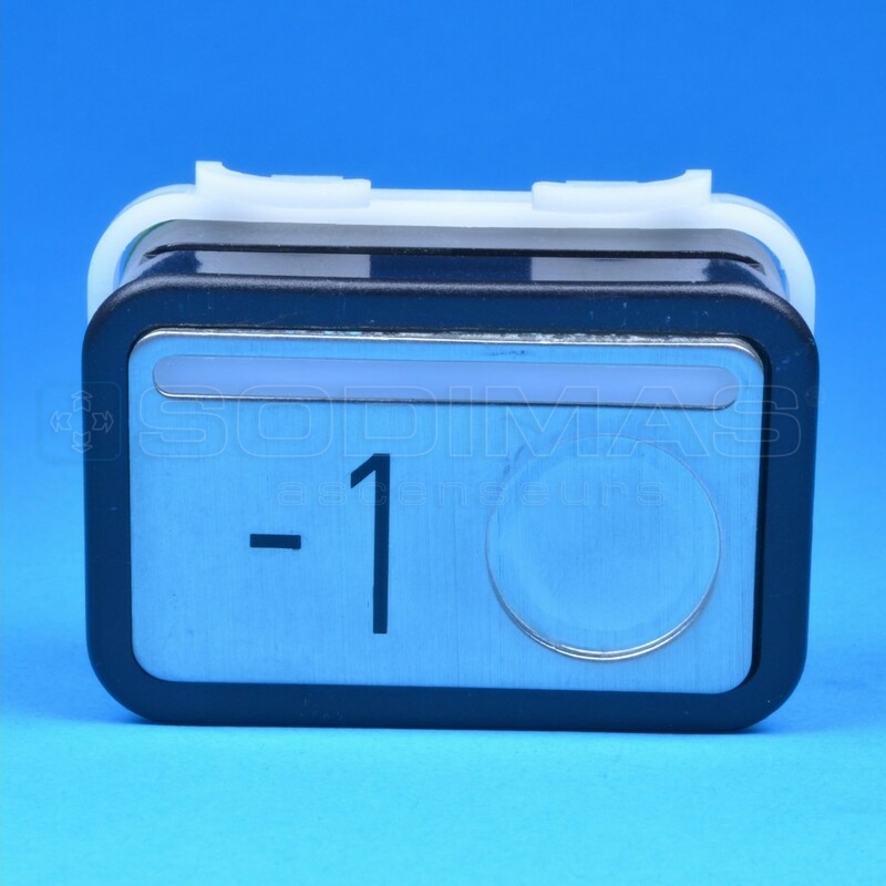 Bouton type M gravé -1 - compatible