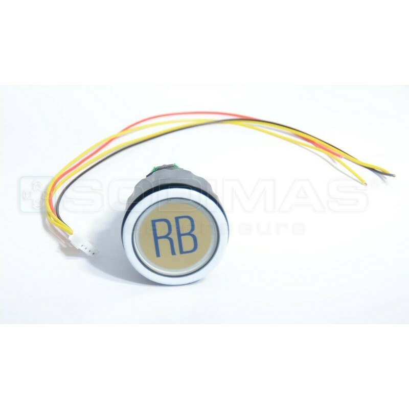 Bouton D2 gravé RB + cable
