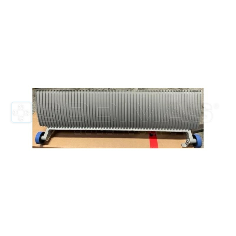 Marche de 1000 mm alu grise galet Ø 76 -9300 - compatible