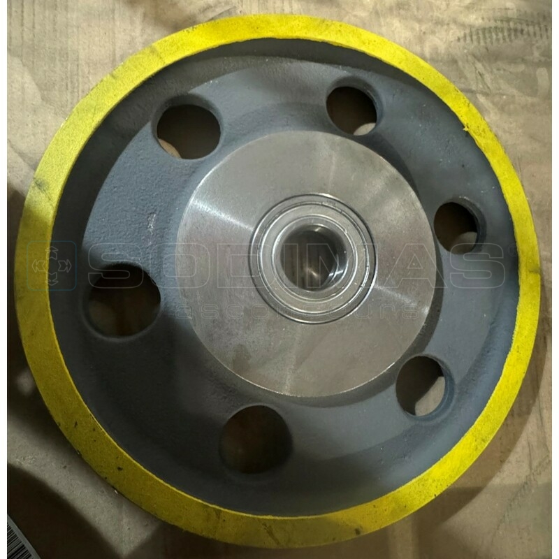 Poulie déflexion Ø 320 4 gorges de 8 -axe 40 mm -compatible