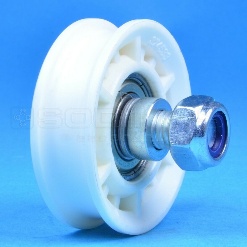 Galet 54/48 + Axe M10 - compatible porte QKS11 / VARIDOR10 / VARIDOR20 / 4 VBOC / 3 VOL