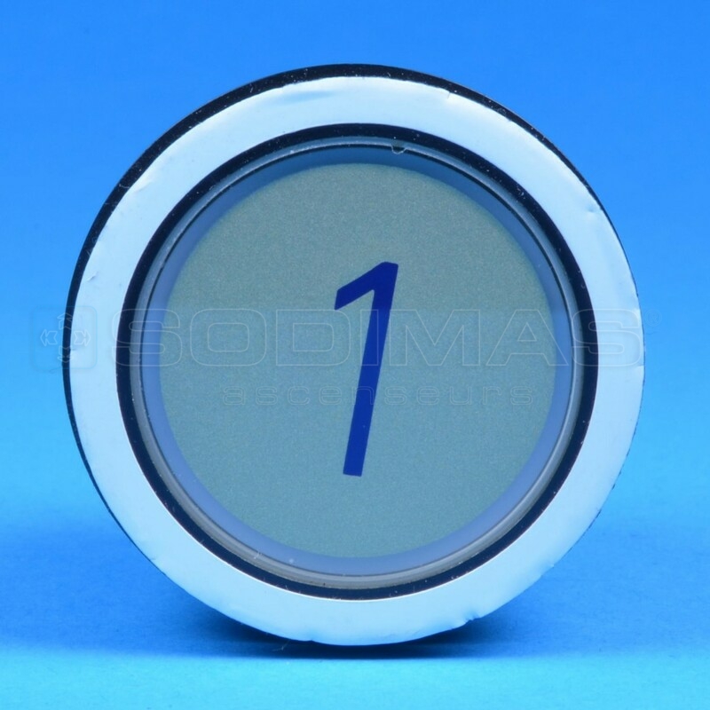 Bouton type D2 gravé 1 + câble - compatible