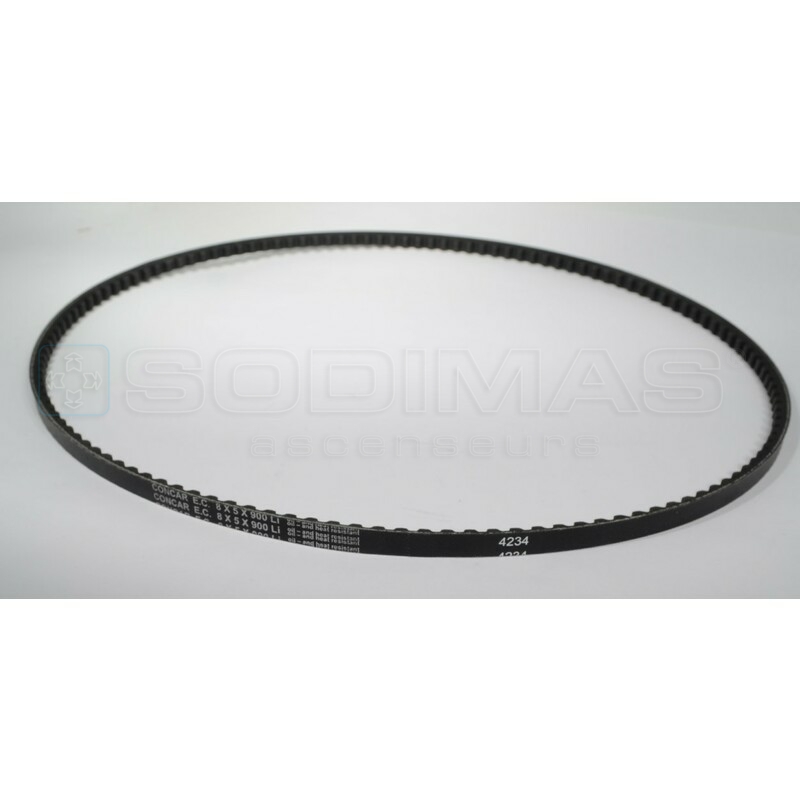 Courroie trapézoïdale crantée 8 * 5 */ 900 QKS11 -- compatible Varidor 10